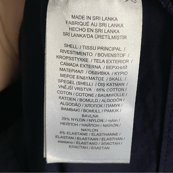 Lauren Ralph Lauren Cotton Poplin Shirtdress 12P Navy Blue - Picture 8 of 10